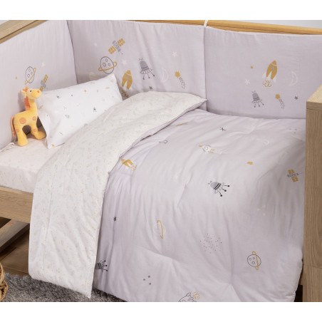 Βρεφικό Πάπλωμα Nef-Nef My Universe Grey 110x140