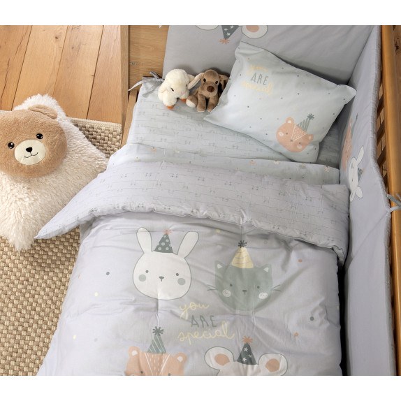 Βρεφικό Πάπλωμα Nef-Nef Special Party Blue 110x140