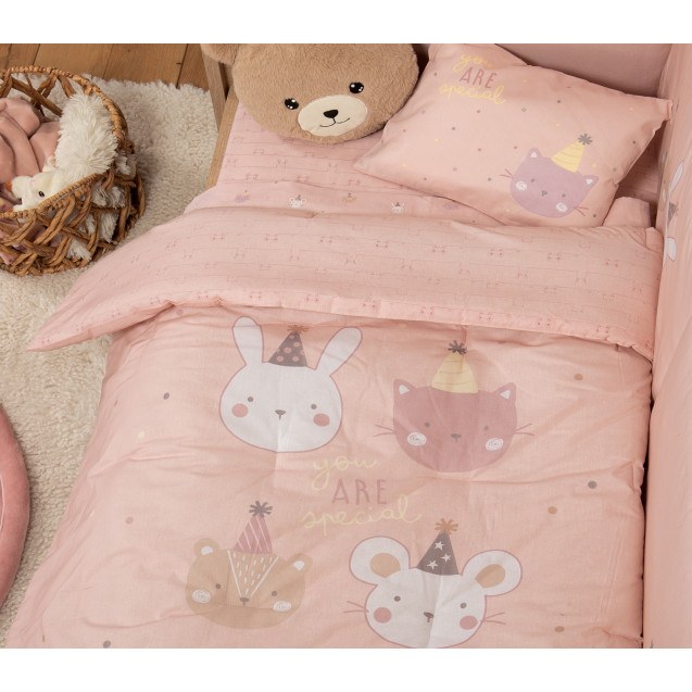 Βρεφικό Πάπλωμα Nef-Nef Special Party Pink 110x140