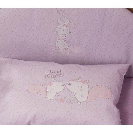 Πάντα Κούνιας Nef-Nef Best Friends Lilac 60+67+60x40