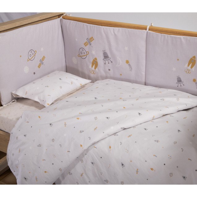 Πάντα Κούνιας Nef-Nef My Universe Grey 60+67+60x40