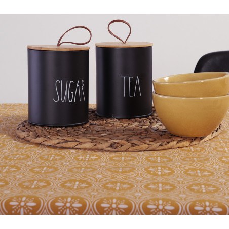 Τραπεζομάντηλο Αλέκιαστο Nef-Nef Jeneria Mustard 140x240