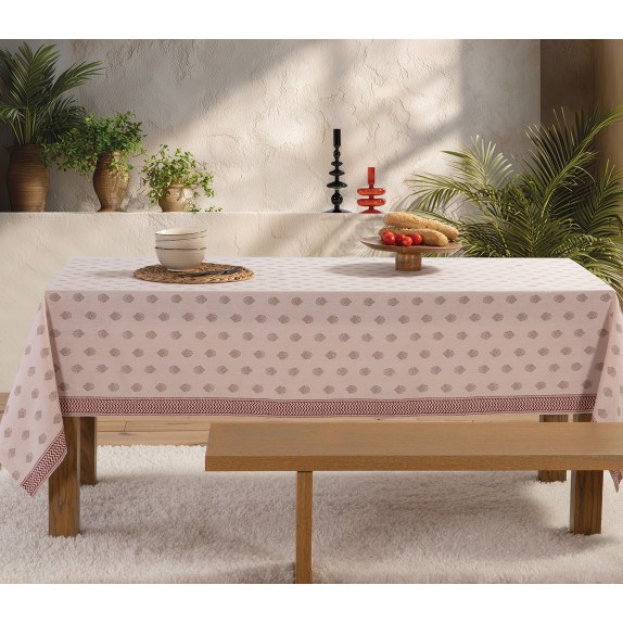 Τραπεζομάντηλο Nef-Nef Orphea Beige 140x140