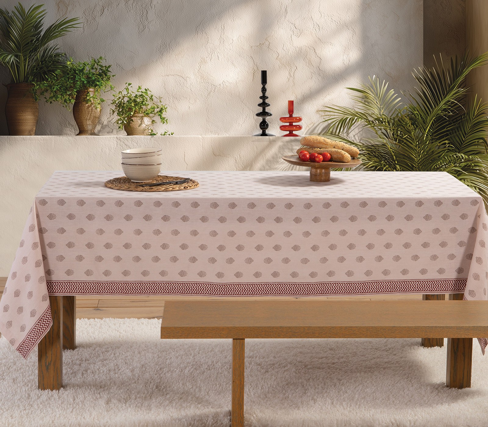 Τραπεζομάντηλο Nef-Nef Orphea Beige 140x240