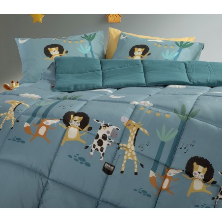 Παιδικό Πάπλωμα Μονό Nef-Nef Wild Dance Petrol 160x220