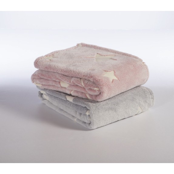 Βρεφική Κουβέρτα Fleece Κούνιας Nef-Nef Starlight Grey...