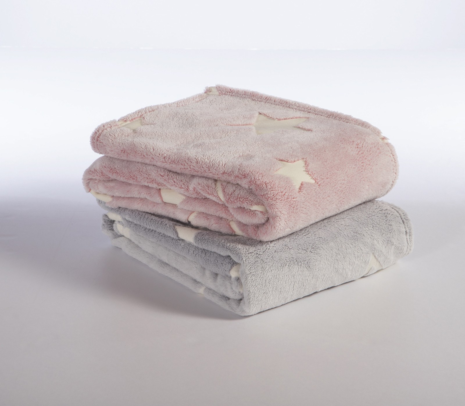 Βρεφική Κουβέρτα Fleece Κούνιας Nef-Nef Starlight Grey 110x150