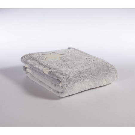 Βρεφική Κουβέρτα Fleece Κούνιας Nef-Nef Starlight Grey 110x150