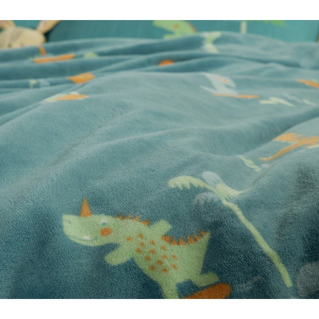 Παιδική Κουβέρτα Nef-Nef Dinos On Wheels Petrol...