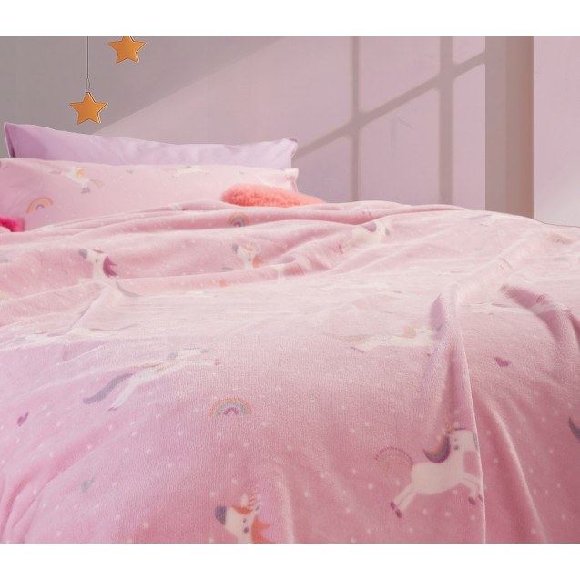 Παιδική Κουβέρτα Nef-Nef Unicorns Style Lilac...