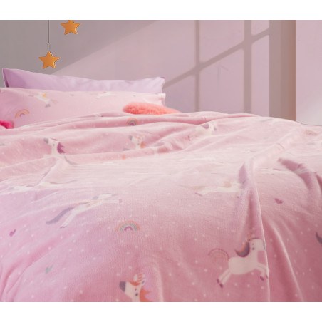 Παιδική Κουβέρτα Nef-Nef Unicorns Style Lilac 160x220