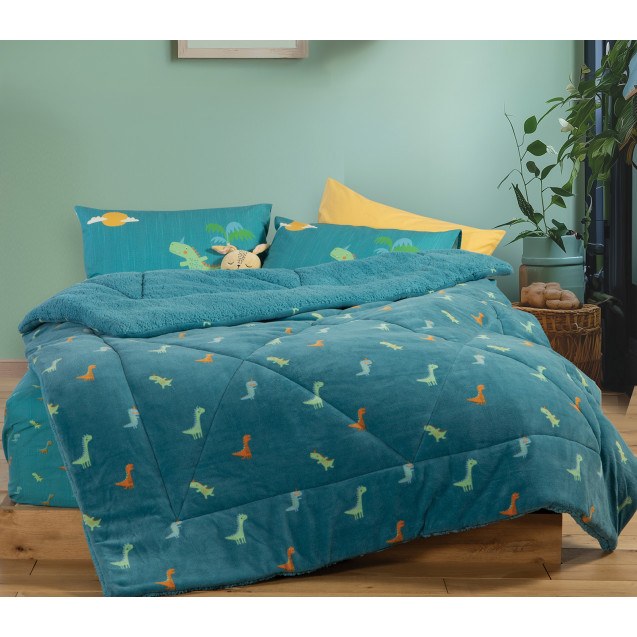Παιδικό Κουβερτοπάπλωμα Μονό Nef-Nef Dinos On...