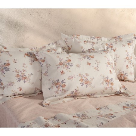 Σετ Σεντόνια Υπέρδιπλα 4 Τεμαχίων Nef-Nef Lefebr Ecru/Rose 240x270