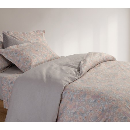 Σετ Παπλωματοθήκη Υπέρδιπλη 3 Τεμαχίων Nef-Nef Alystran Grey 240x230