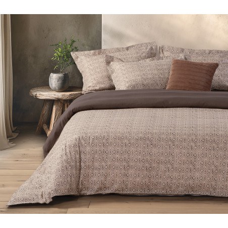 Σετ Σεντόνια Υπέρδιπλα 4 Τεμαχίων Nef-Nef Cardynal Beige/Grey 240x270