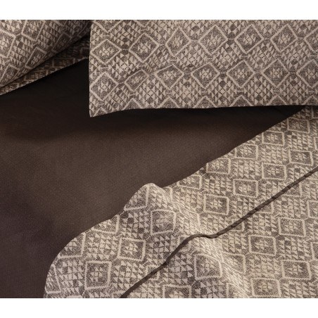 Σετ Σεντόνια Υπέρδιπλα 4 Τεμαχίων Nef-Nef Cardynal Beige/Grey 240x270