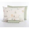 Σετ Παιδικά Σεντόνια Μονά 3 Τεμαχίων Nef-Nef Woodland Party Ecru 170x260
