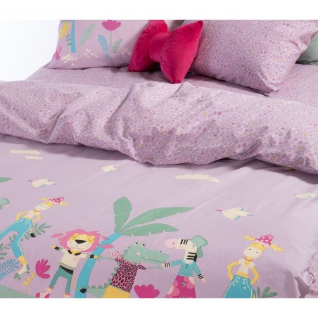 Σετ Παιδικά Σεντόνια Μονά 3 Τεμαχίων Nef-Nef Roller Friends Purple 170x260