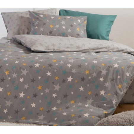 Σετ Παιδικά Σεντόνια Μονά 3 Τεμαχίων Nef-Nef Stars Above Grey 170x260