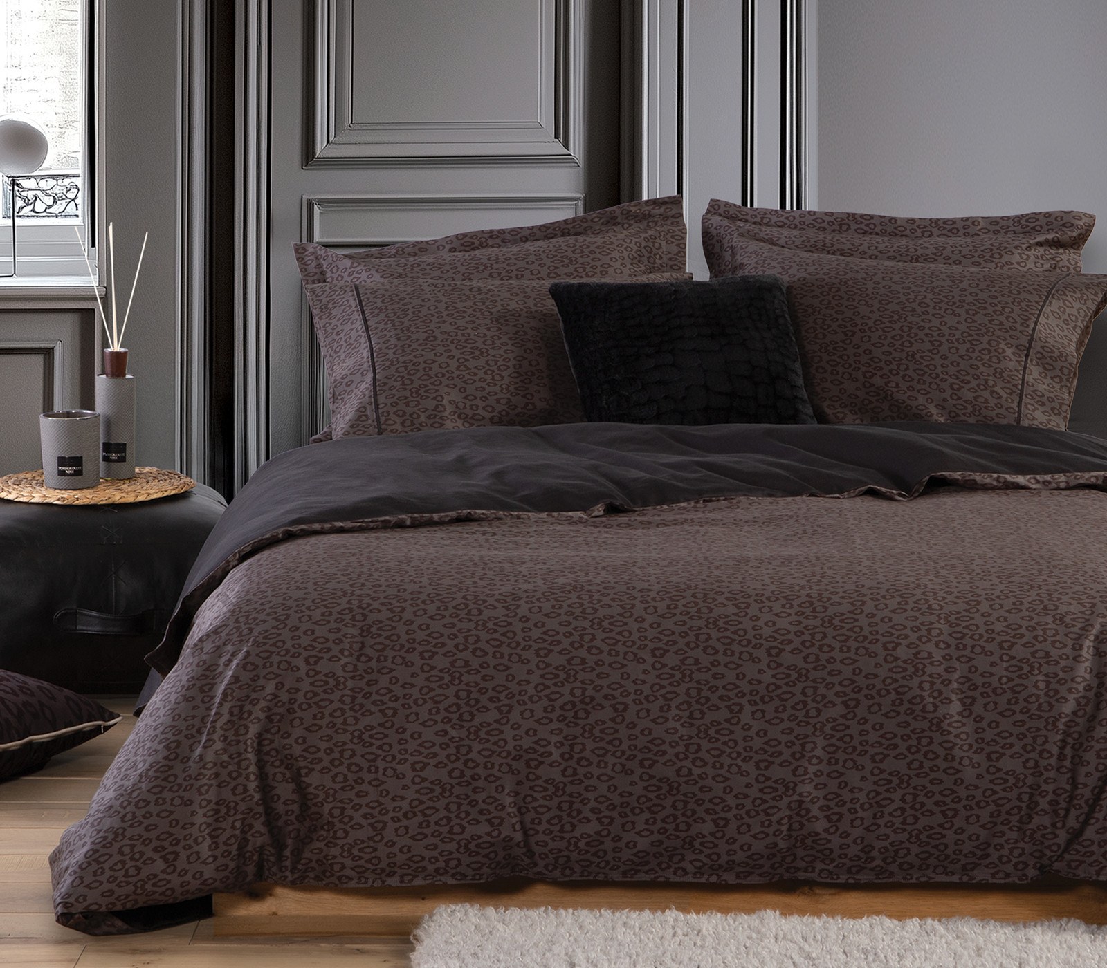 Σετ Σεντόνια King Size 4 Τεμαχίων Nef-Nef Leonar Anthra