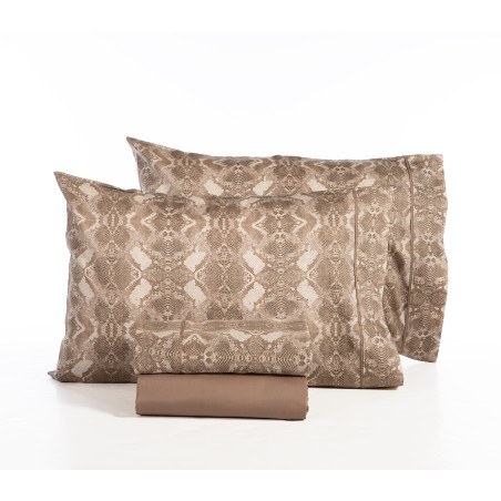 Σετ Σεντόνια King Size 4 Τεμαχίων Nef-Nef Viper Beige 270x280