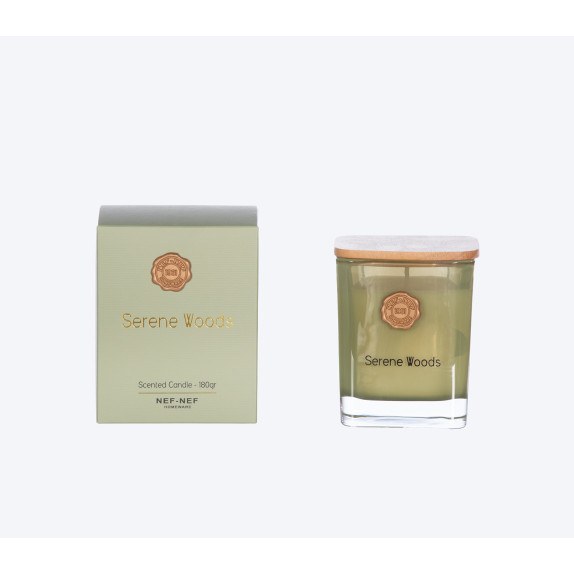 Αρωματικό Κερί Nef-Nef Serene Wood Green 180gr