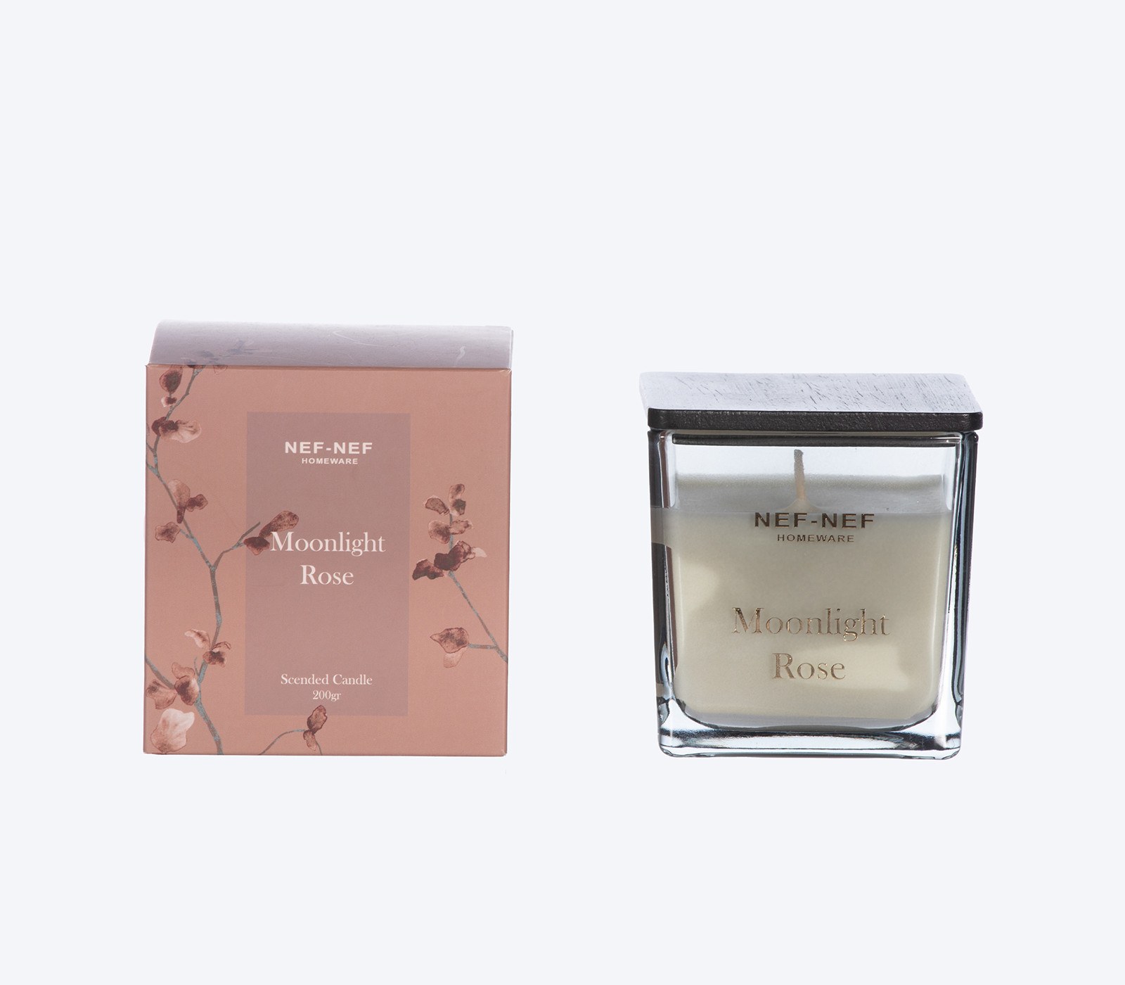 Αρωματικό Κερί Nef-Nef Moonlight Rose 25 Anthracite 200gr