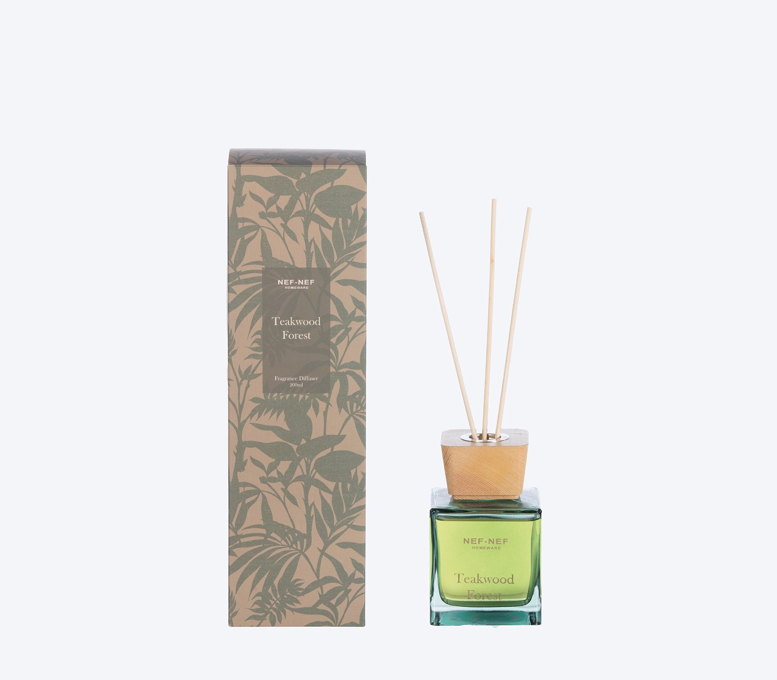 Nef - Nef Αρωματικό Χώρου Με Στικς Nef-Nef Teakwood Forest 25 Green 200ml