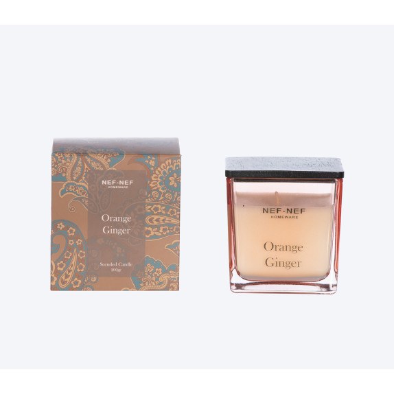 Αρωματικό Κερί Nef-Nef Orange Ginger 25 Bordo 200gr