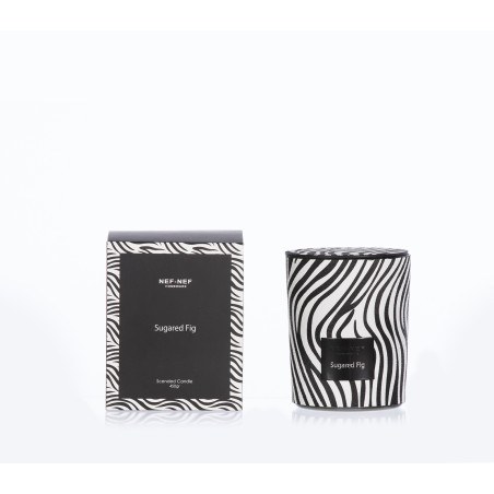 Αρωματικό Κερί Nef-Nef Sugared Fig Black/White 450gr