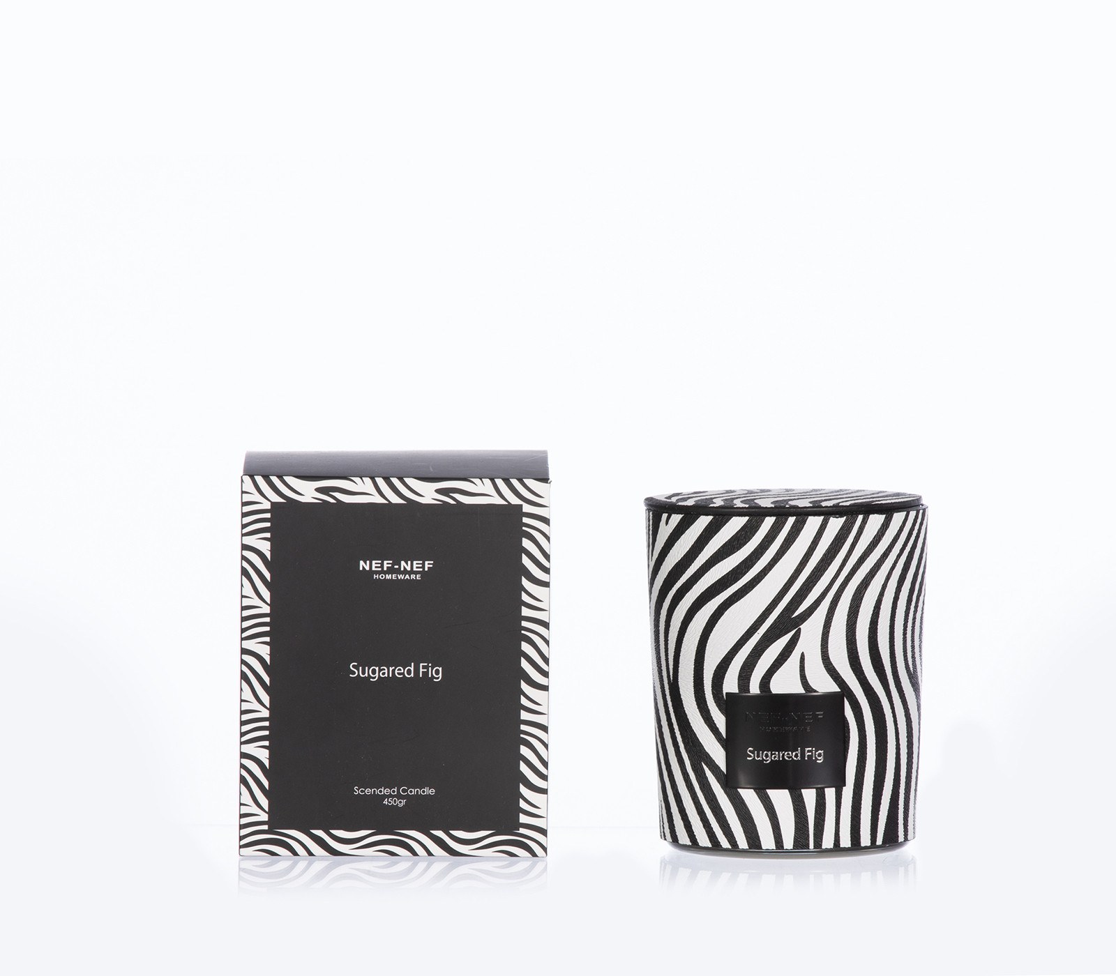 Αρωματικό Κερί Nef-Nef Sugared Fig Black/White 450gr