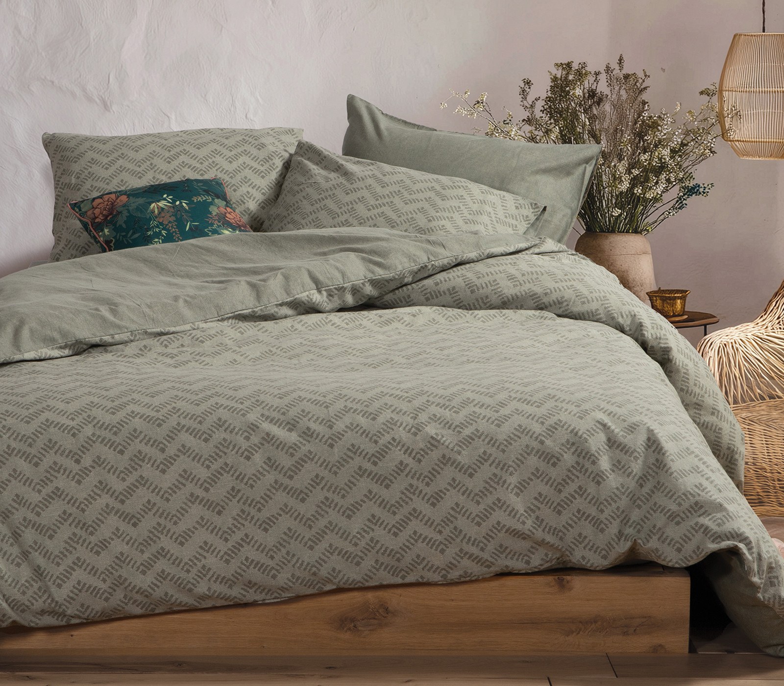 Σετ Σεντόνια Φανελένια Υπέρδιπλα 4 Τεμαχίων Nef-Nef Otr