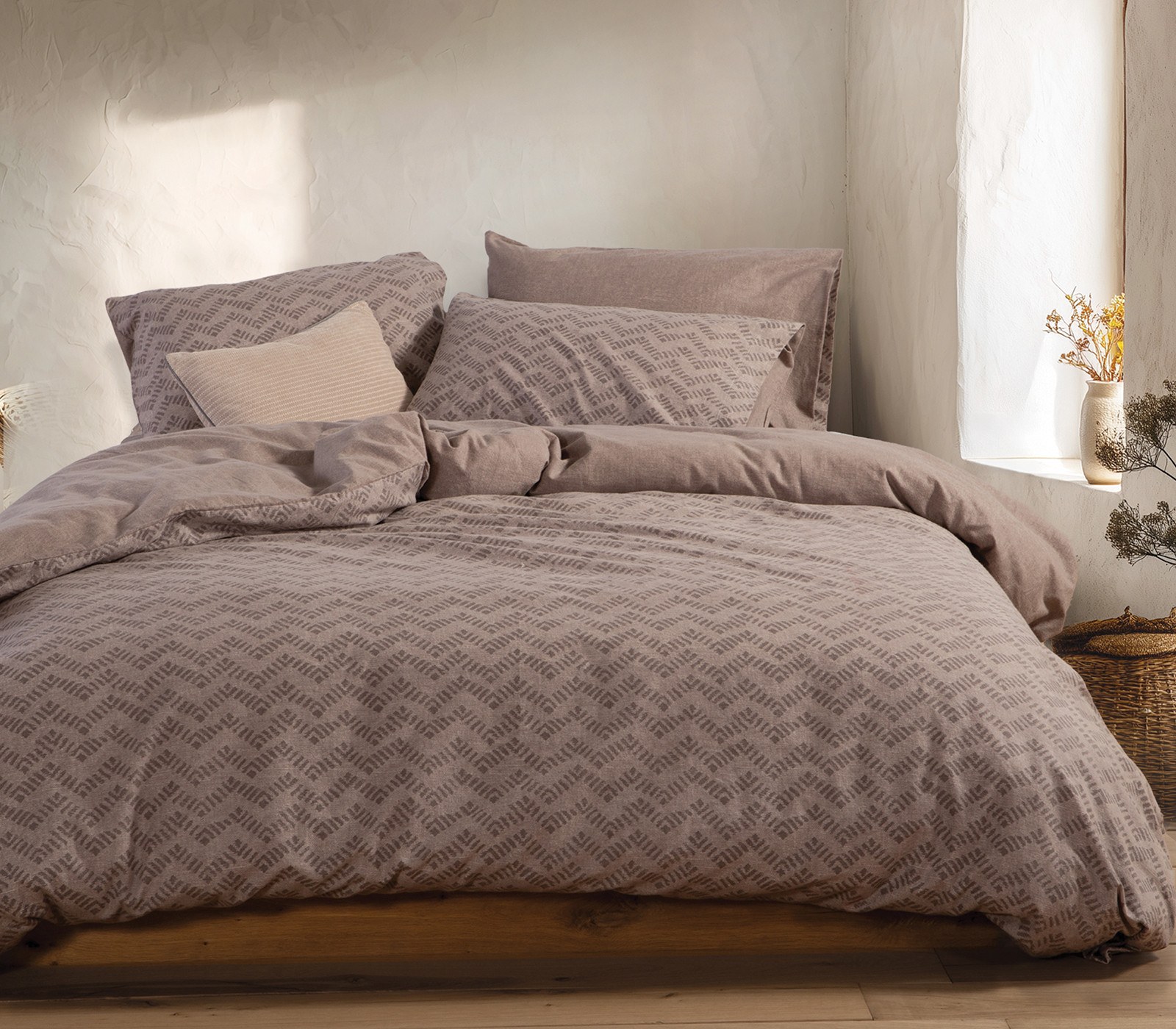 Σετ Σεντόνια Φανελένια Υπέρδιπλα 4 Τεμαχίων Με Λάστιχο 