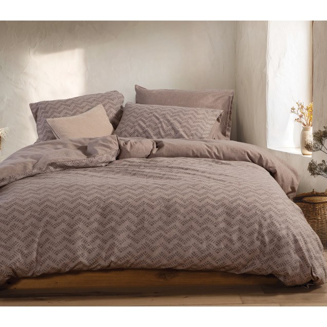 Σετ Σεντόνια Φανελένια King Size με Λάστιχο 4...