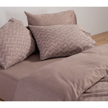 Σετ Σεντόνια Φανελένια King Size με Λάστιχο 4 Τεμαχίων Nef-Nef Otrando Green 180x200+32