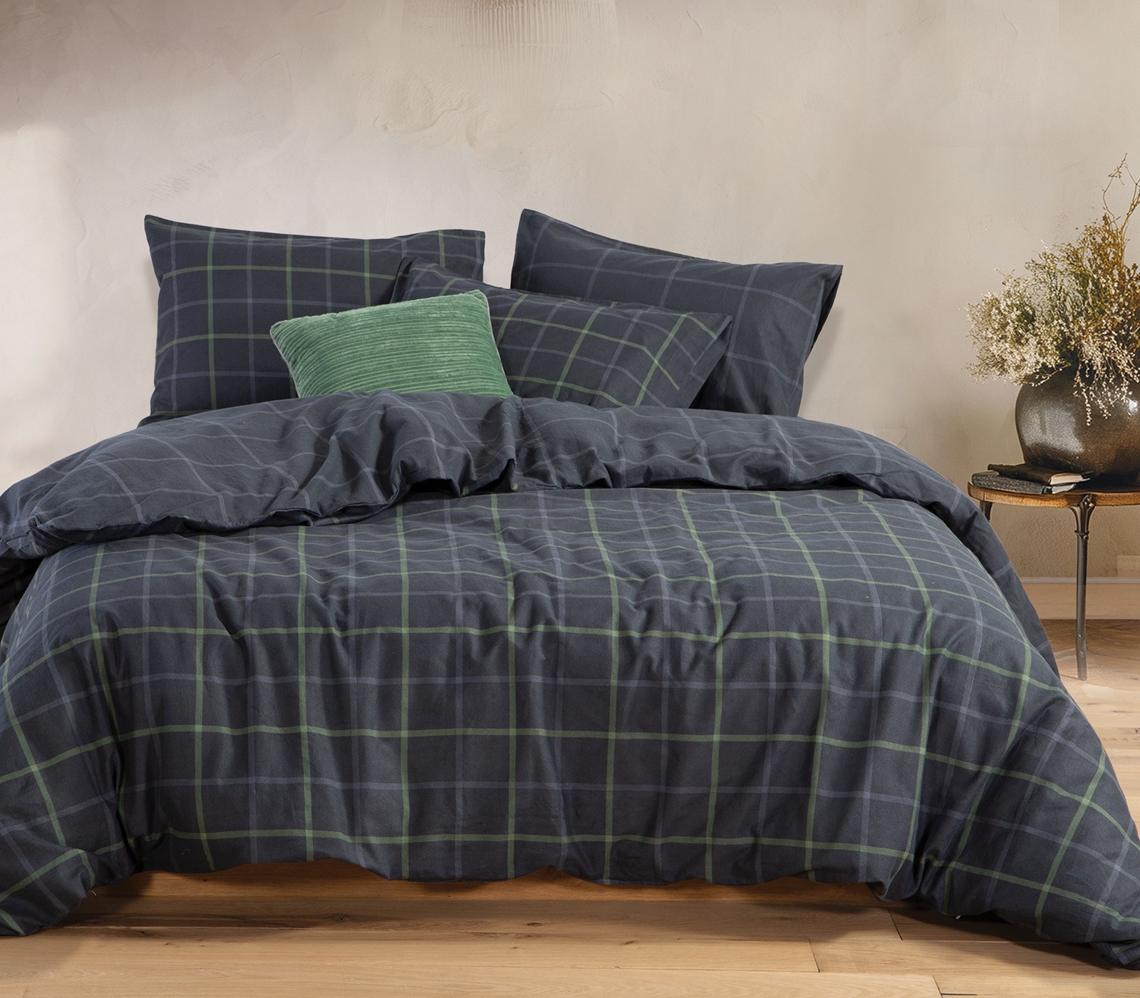 Σετ Σεντόνια Φανελένια Μονά 3 Τεμαχίων Nef-Nef Naiberg Denim 160x260