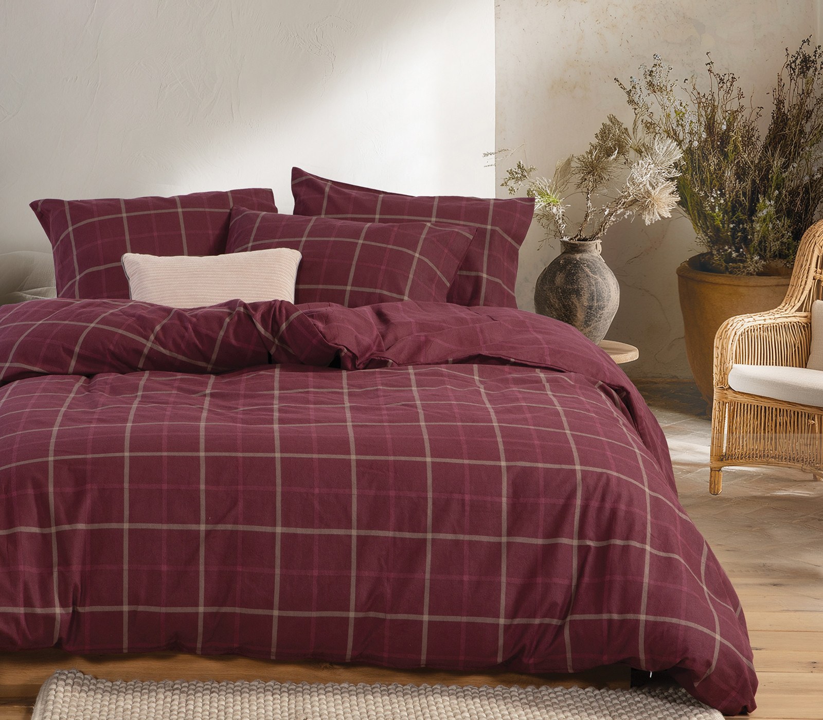 Σετ Σεντόνια Φανελένια Μονά 3 Τεμαχίων Nef-Nef Naiberg 