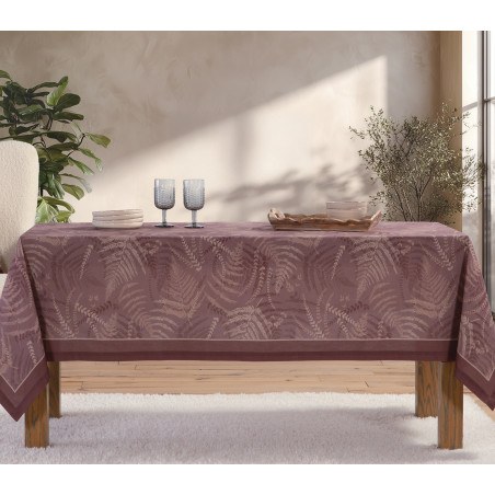 Τραπεζομάντηλο Nef-Nef Fern Bordo 140x140