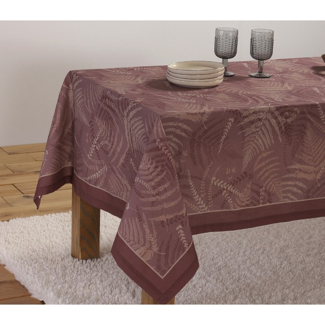 Τραπεζομάντηλο Nef-Nef Fern Bordo 140x140