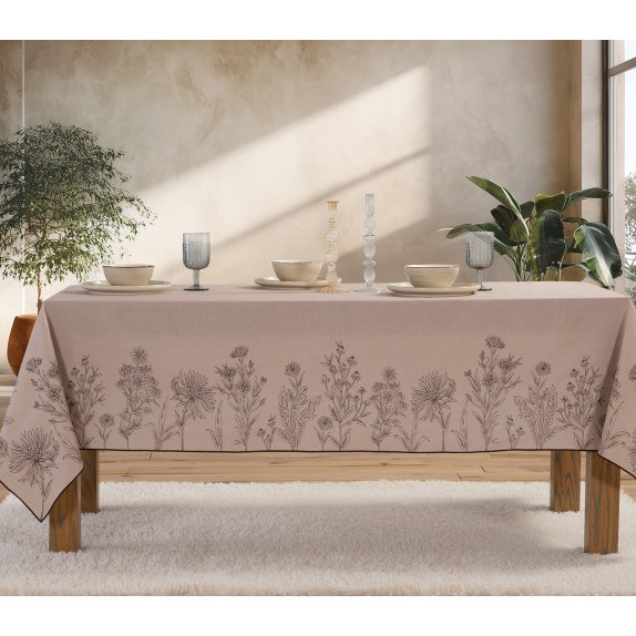 Τραπεζομάντηλο Nef-Nef Kerkynia Brown 140x140