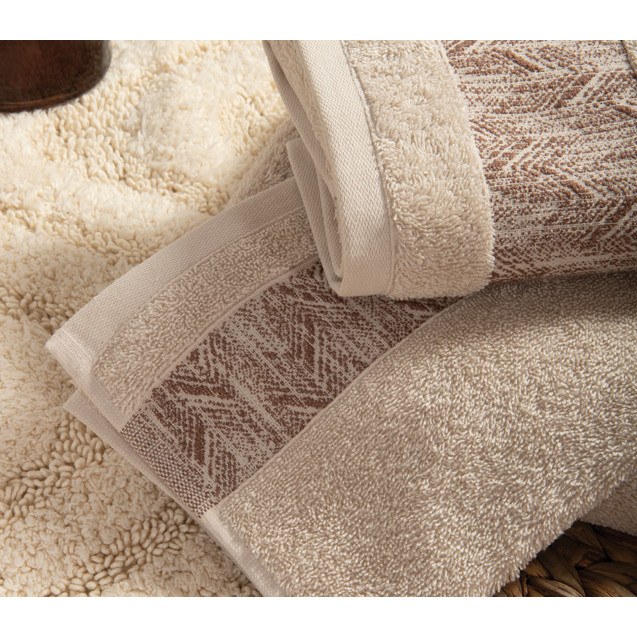 Πετσέτα Σώματος Nef-Nef Depreo Ecru 70x140