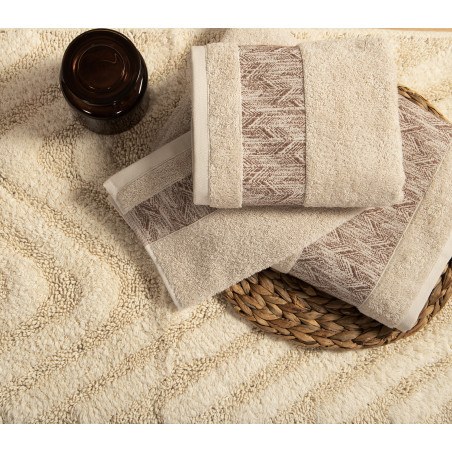 Σετ Πετσέτες 3 Τεμαχίων Nef-Nef Depreo White 30x50+50x90+70x140