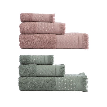 Σετ Πετσέτες 3 Τεμαχίων Nef-Nef Zasmen Green 30x50+50x90+70x140