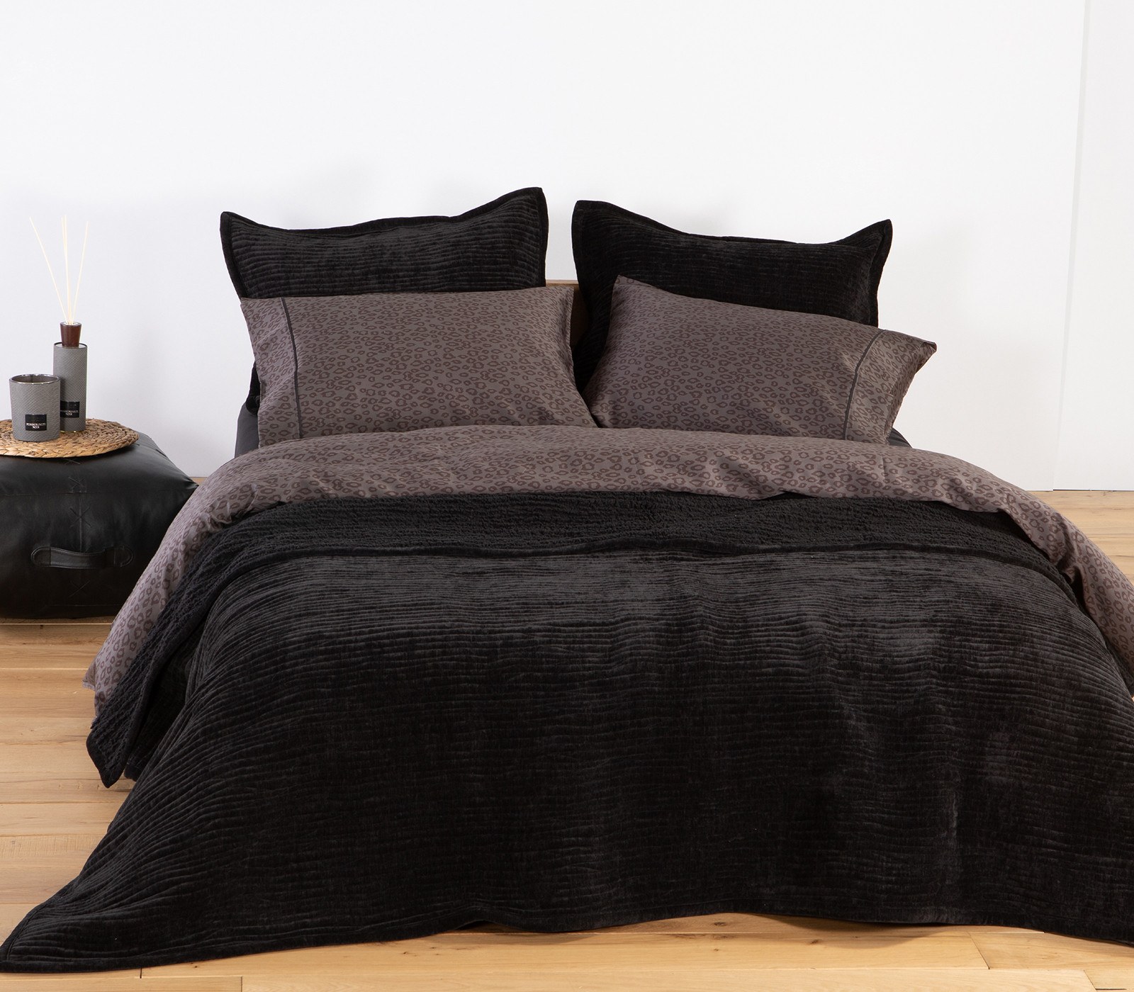 Κουβερλί Υπέρδιπλο Nef-Nef Brave Black 230x240