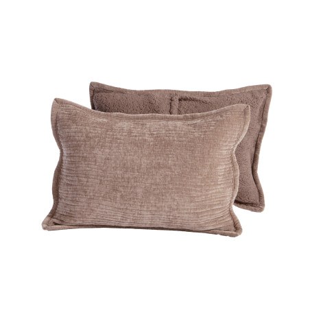 Σετ Μαξιλαροθήκες Διακόσμησης 2 Τεμαχίων Nef-Nef Brave Grey 52x72