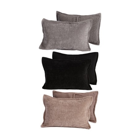 Σετ Μαξιλαροθήκες Διακόσμησης 2 Τεμαχίων Nef-Nef Brave Mocca 52x72