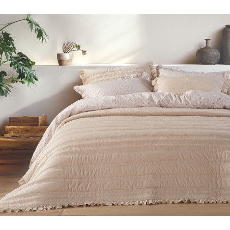 Κουβερλί Υπέρδιπλο Nef-Nef Sirion Ecru 230x240