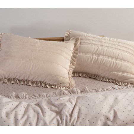Σετ Μαξιλαροθήκες Διακόσμησης 2 Τεμαχίων Nef-Nef Sirion Ecru 52x72