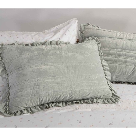 Σετ Μαξιλαροθήκες Διακόσμησης 2 Τεμαχίων Nef-Nef Sirion Mint Grey 52x72