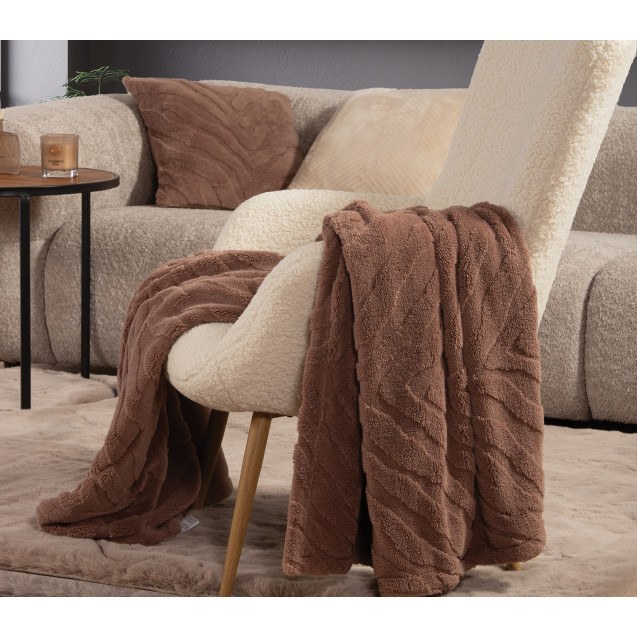 Ριχτάρι Πολυθρόνας Nef-Nef Berien Brown 130x180